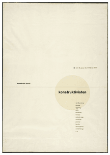 Jan Tschichold - Die-konstruktivisten poster