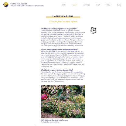 Landscaping | Bonnie Rose Weaver | Clinical Herbalist + Landscaper