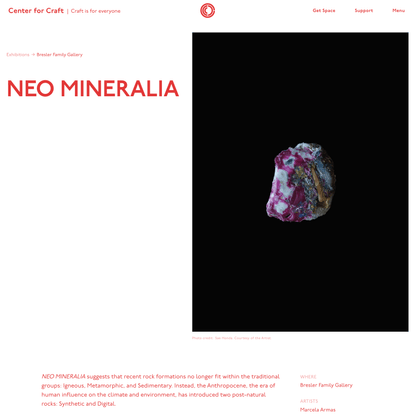 NEO MINERALIA | Center for Craft