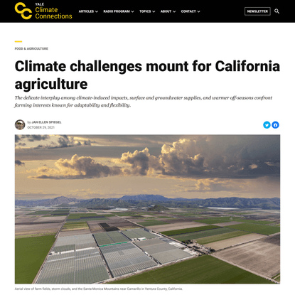 Climate challenges mount for California agriculture » Yale Climate Connections