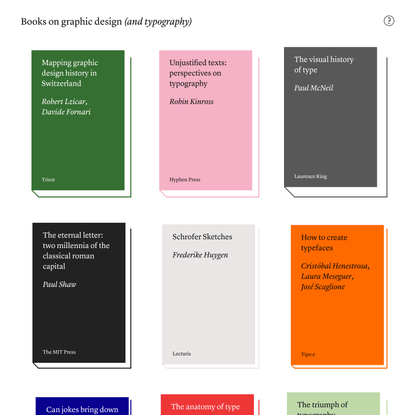 Books on graphic design (and typography)