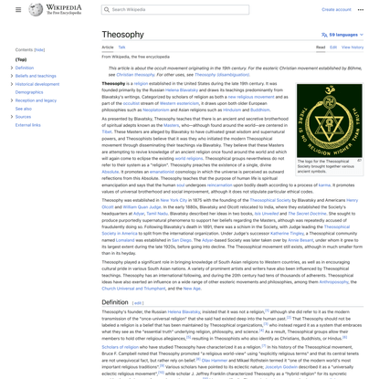 Theosophy - Wikipedia