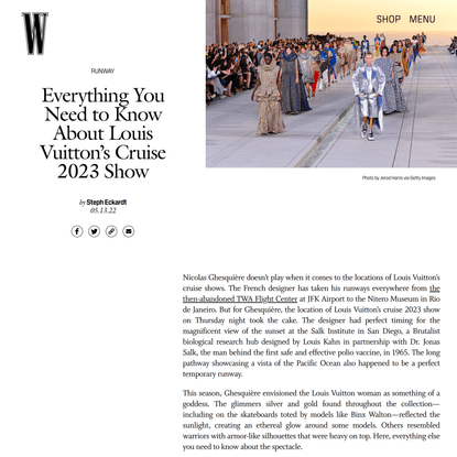 Louis Vuitton’s Cruise 2023 Show Was Made For the Sunset