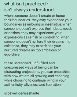 what isn't practiced isn't always understood 