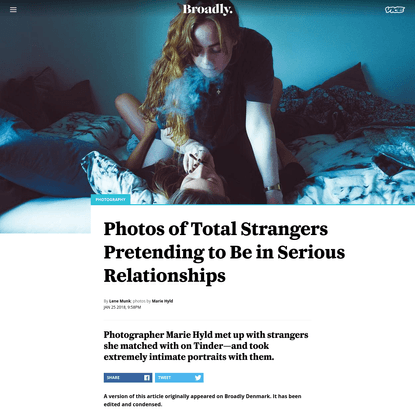 Photos of Total Strangers Pretending to Be in Serious Relationships