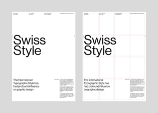 Swiss Style - publication - for print grid