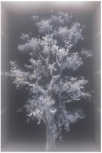 ‘TREE OF LIGHT 54′  Tatyana Murray Glass, Plexi, Led Lights, Wood; REFRACTED LIGHT