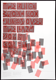 Moire Typeface Designed by Jack Gilbey, 2009