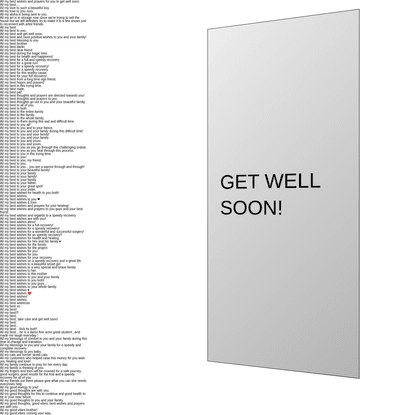 Get Well Soon!