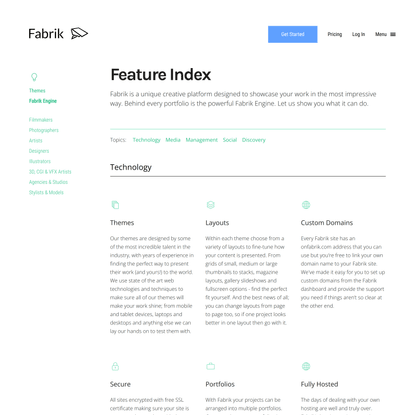 Feature Index