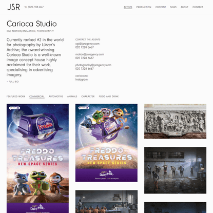 Carioca Studio | Animals, Automotive, Character, Commercial, Food and Drink | JSR Agency