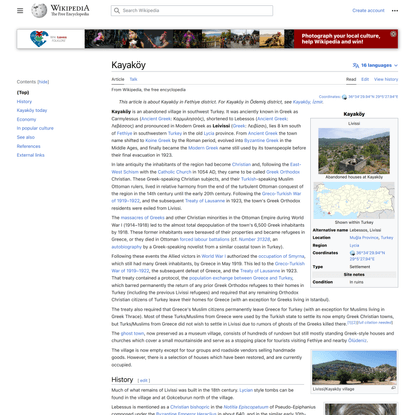 Kayaköy - Wikipedia