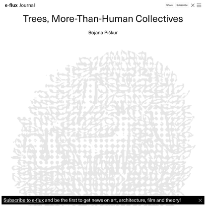 Trees, More-Than-Human Collectives - Journal #119 June 2021 - e-flux