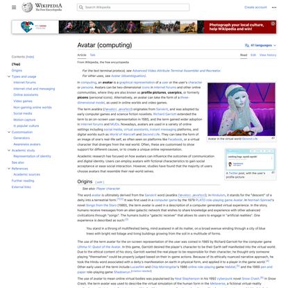 Avatar (computing) - Wikipedia