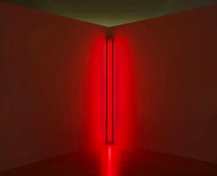  Dan Flavin, Red Out of A Corner (to Annina), 1963