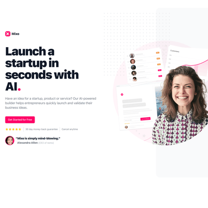 Mixo | Launch your startup in seconds