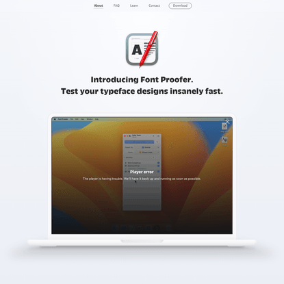 Font Proofer