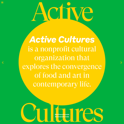 Active Cultures