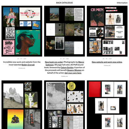 BACK CATALOGUE