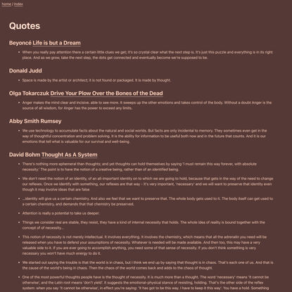 Quotes - maybe useful