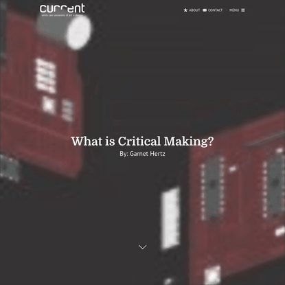 What is Critical Making?