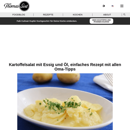 Kartoffelsalat Essig Öl Rezept Top 3* | Thomas Sixt Foodblog