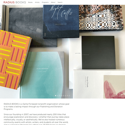 Radius Books | Santa Fe Books Non-Profit