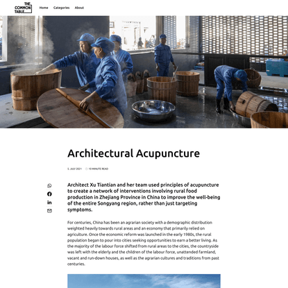Architectural Acupuncture - The Common Table