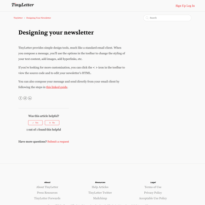 Designing your newsletter