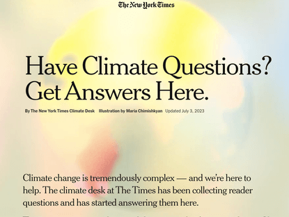 Have Climate Questions? Get Answers Here.