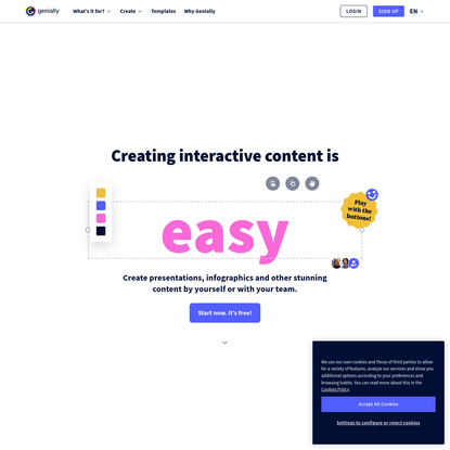 Genially, the platform for interactive animated content