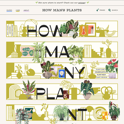 How Many Plants - Indoor and House Plant Resource
