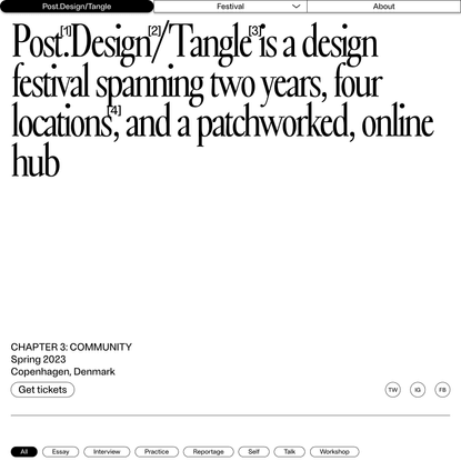 Post.Design/Tangle – post.design