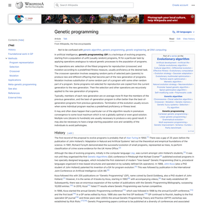Genetic programming - Wikipedia