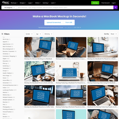 MacBook Mockups | Mockup Generator | Placeit
