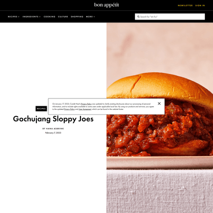 Gochujang Sloppy Joes