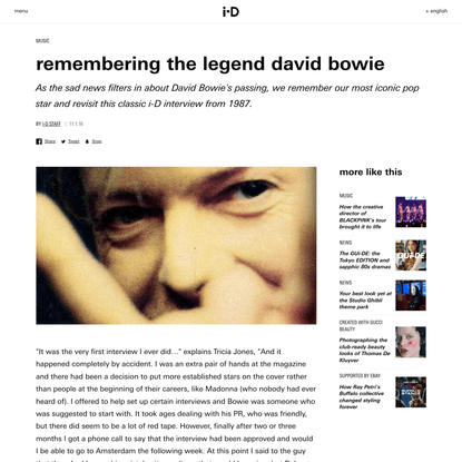 remembering the legend david bowie