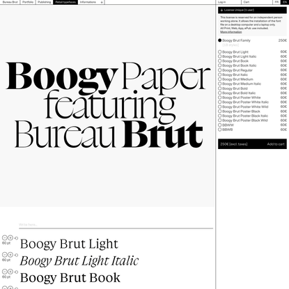 Boogy Brut – Bureau Brut