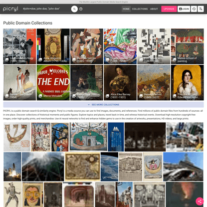 Search, download and print PICRYL - Public Domain Media Search Engine images, albums, collections