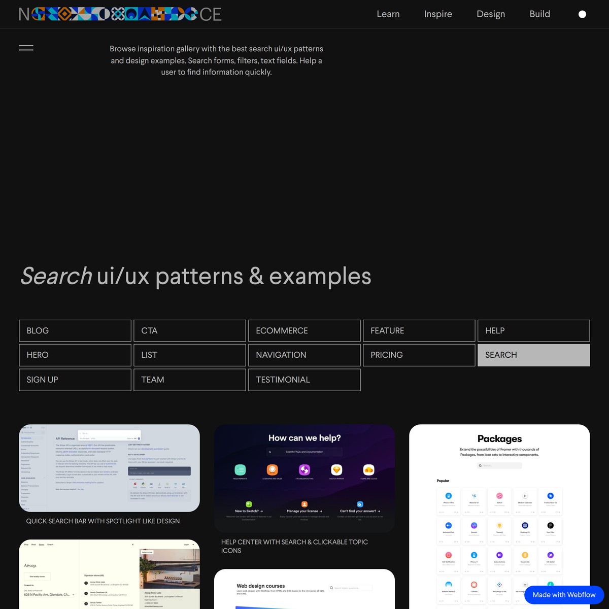 Best Search Examples & UI/UX Patterns | Nice! — Are.na