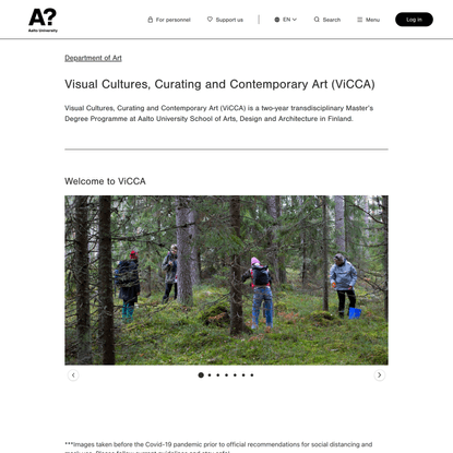 Visual Cultures, Curating and Contemporary Art (ViCCA) | Aalto University