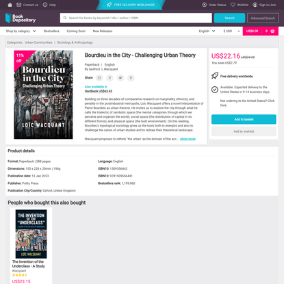 Free delivery worldwide on all books from Book Depository
