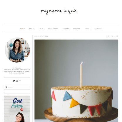sprinkle cake — molly yeh