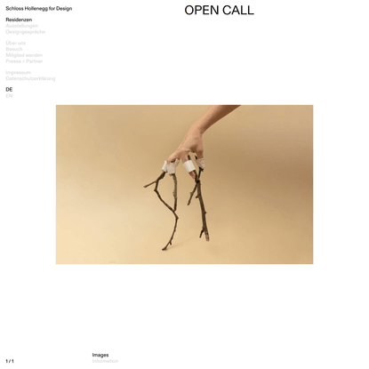 OPEN CALL | Schloss Hollenegg for Design