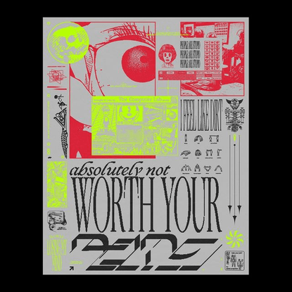 𝒔𝒂𝒇𝒆𝒉𝒂𝒗𝒆𝒏 ⊹ on Instagram: “not worth your time
•
•
•
•
•
#design #graphicdesign #3d #render #cinema4d #c4d #album #cover #al...