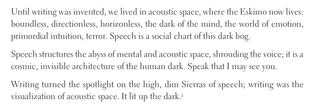 Acoustic space