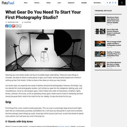 What Gear Do You Need To Start Your First Photography Studio? | PetaPixel