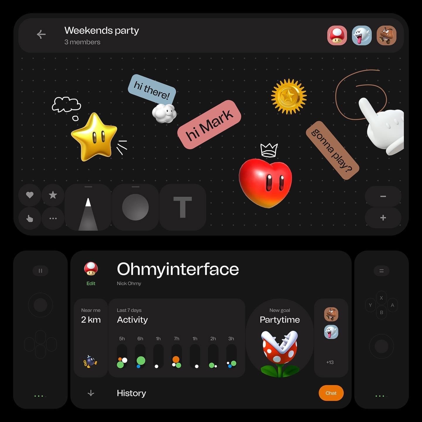 Nintendo Switch Interface Сoncept Room 