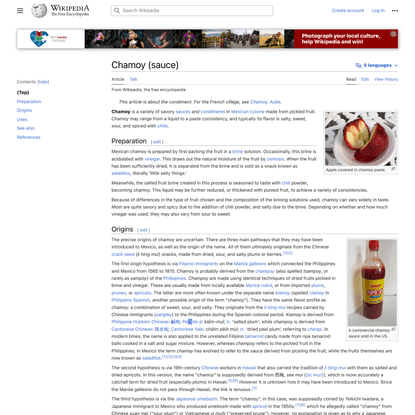 Chamoy (sauce) - Wikipedia
