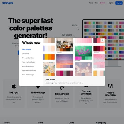Coolors - The super fast color palettes generator!